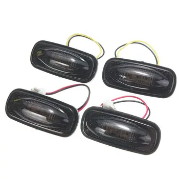 

4pcs Smoked Lens LED Fender Bed Side Marker Lights Set for Dodge RAM 2500 3500 HD Truck 2PCS Yellow 2PCS Red Lamp