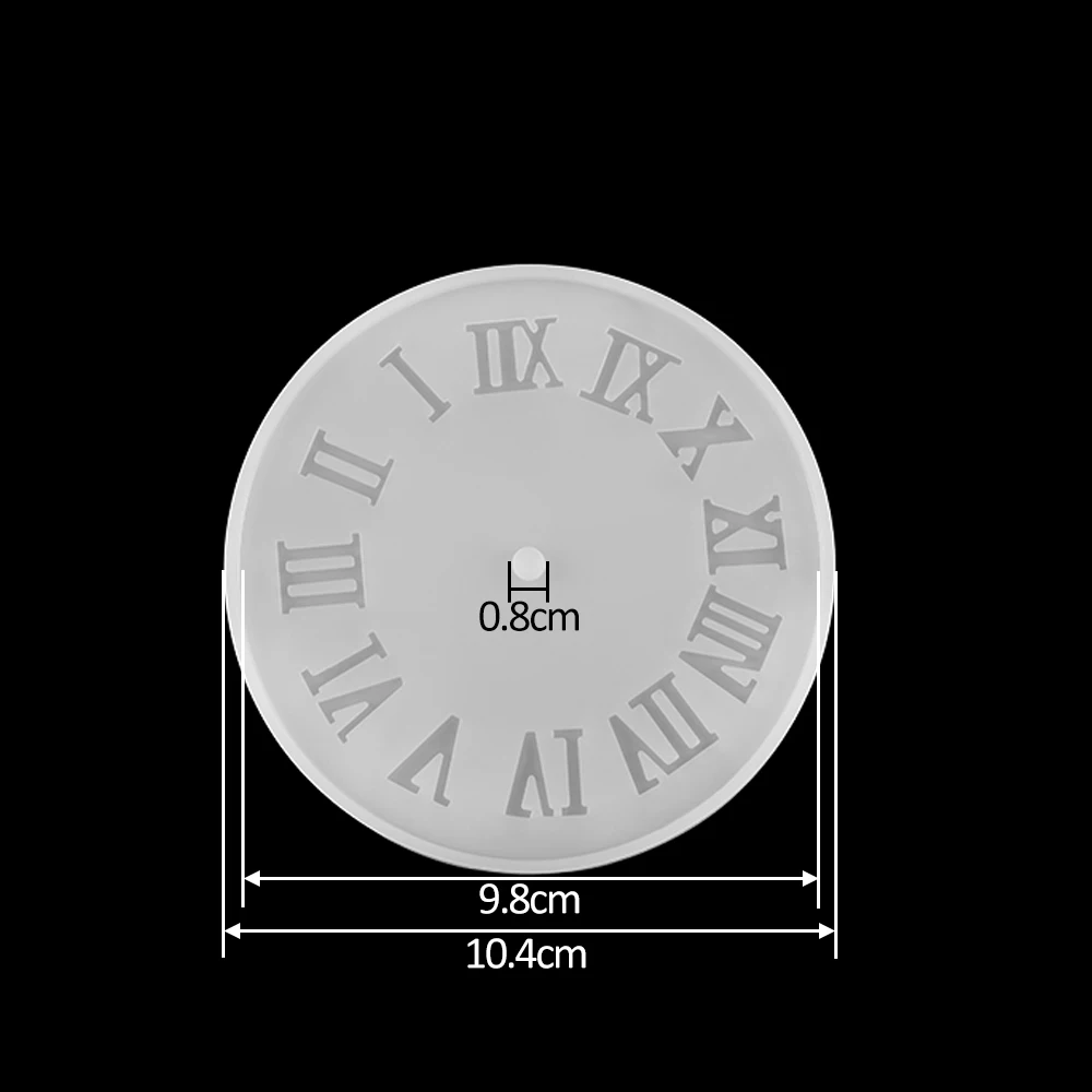 1pcs Arabic Numerals Clock Silicone Mold Handmade Crafts Clock Epoxy Resin Molds For DIY Jewelry Making Finding Tools Supplies