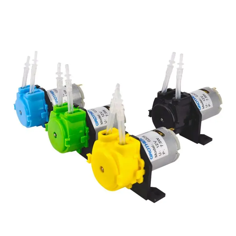 Aquarium Dosing Pump 12V Peristaltic DIY Aquarium Chemical Dosing Pump Tube Head