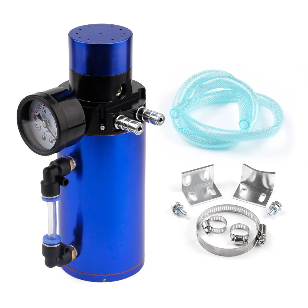 Алюминиевый резервуар для сбора масла двигателя отпуска бак + манометр