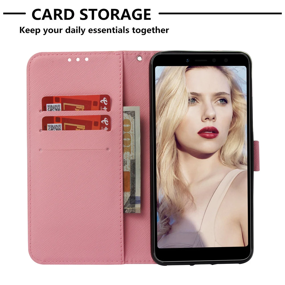 Череп из искусственной кожи чехол-бумажник с откидной крышкой чехол для Xiaomi Redmi Note 7 4X mi A1 A2 lite 5X 6X макс 3 mi x 2S Red mi 4A 4X5 5A 6 6A S2 Y2