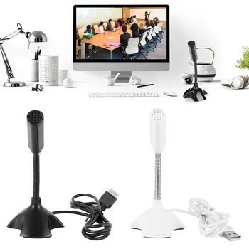 

USB Microphone Professional Speech Network Studio Microphone 360 Angle Adjustable Anti-noise Microphone for PC Laptop Windows