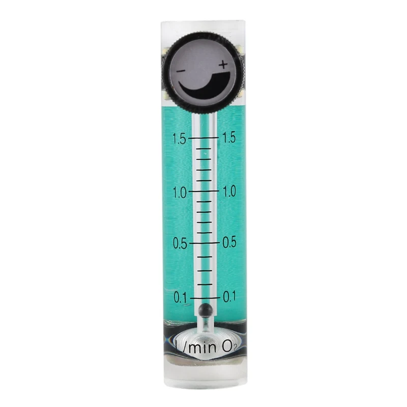 

0.1-1.5LPM 1.5L Oxygen Flow Meter Flowmeter with Control Valve for Oxygen Air Gas