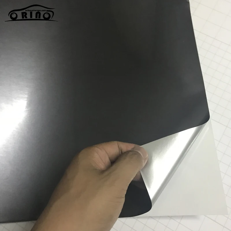 Grey Gloss Metalli Vinyl Sticker-2