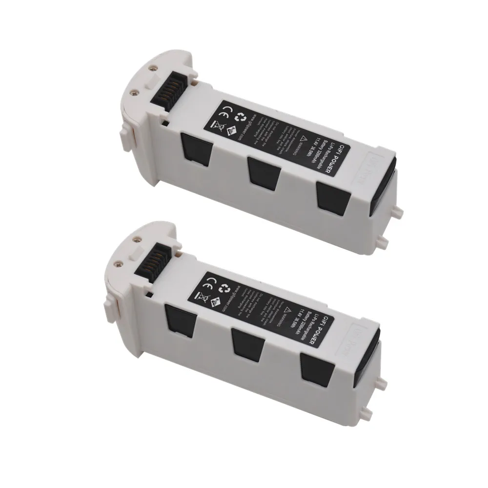 Обновление 11,4 V 3200mAh для Hubsan H117S Zino Радиоуправляемый Дрон Квадрокоптер запасные части Интеллектуальная батарея полета для RC FPV гоночный Дрон - Цвет: 2 pcs