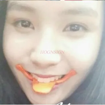 

face lift Lifting the face drooping going to the double chin smiling, orthosis practicing face-lifting shaping V-face artifact