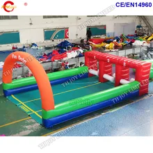 7x5 м ПВХ брезент deby Забавный корт для надувных гонок deby, коммерческие надувные карнавальные игры jumping hoeses toys