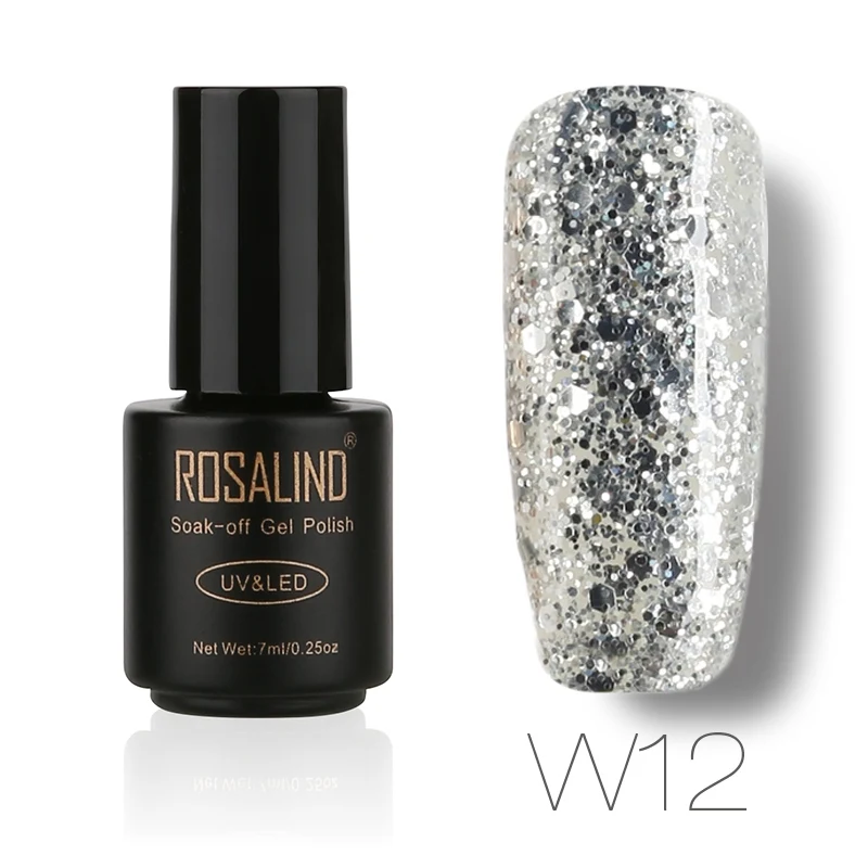 W12 ROSALIND Гель-лак для ногтей гибридные Лаки впитывающие гель для ногтей полуперманентный гель основа верхнее покрытие лак для ногтей для маникюра - Цвет: W12