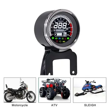 

Motorcycle Meter LED Digital Indicator Light Tachometer Multifunctional Odometer Universal Speedometer Modified Oil Meter