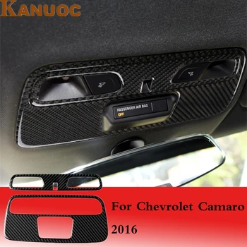 

Carbon Fiber Inner Front Reading Light Trim Cover Car Interior Trim Stickers For Chevrolet Camaro 2016 Accessories