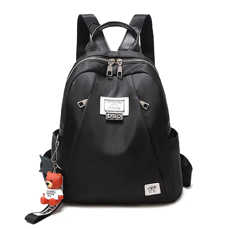 High Quality Oxford Cloth Women Backpack School Bags Zipper for Teenagers Girls Small Backpack Women Backpack Mochilas Feminina - Цвет: Черный