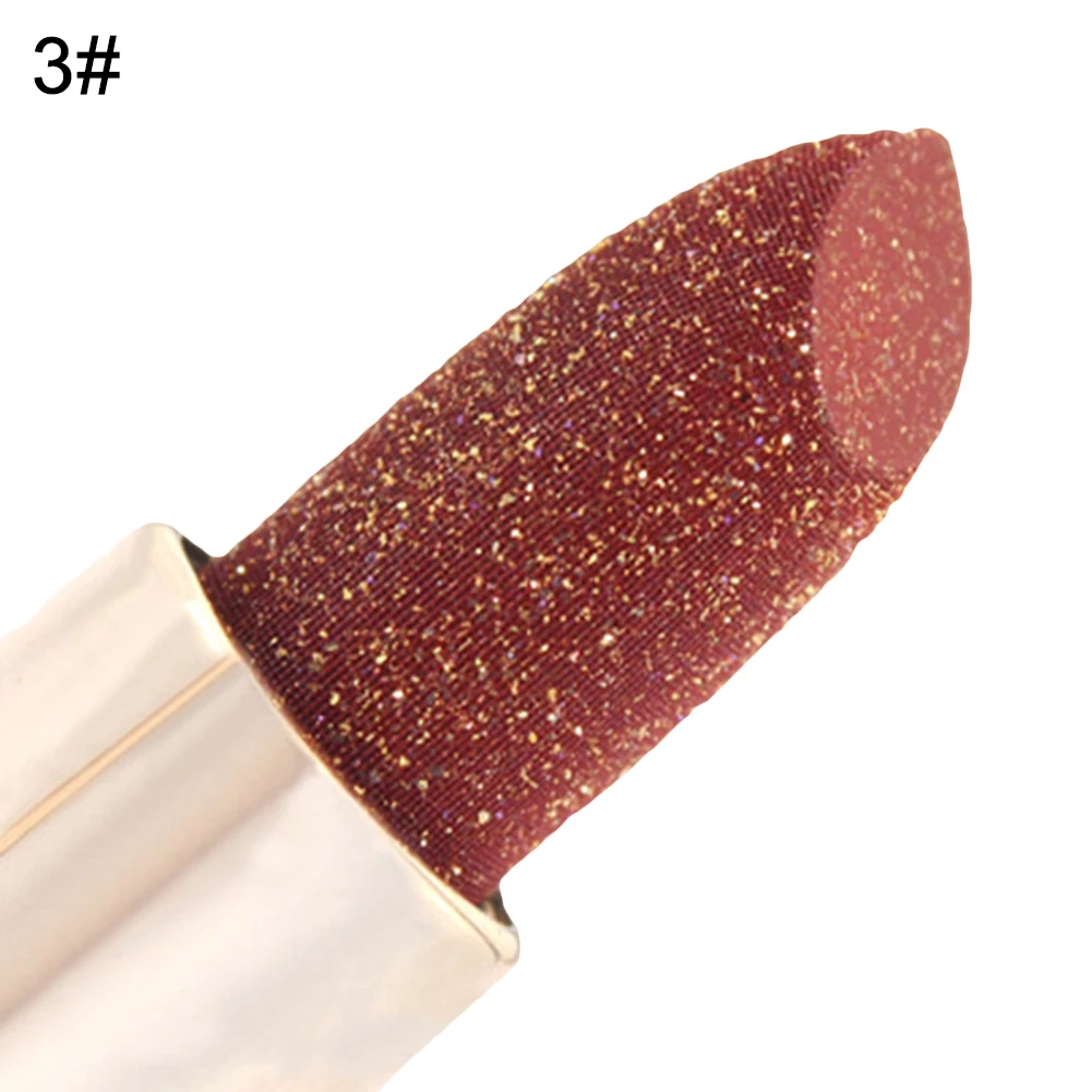 Most popular Waterproof Long Lasting 3 Colors Sexy Lipstick Nutritious Starry Pigment Cosmetics