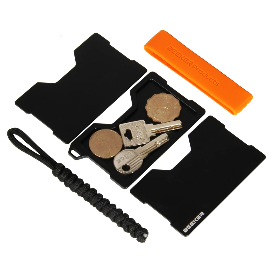 Slim Metal Wallet Key/coin Storage Rfid Blocking Card Holder for Men&Women