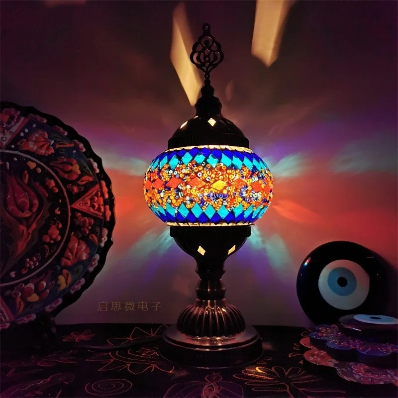 Новейший Средиземноморский стиль арт Декор Турецкая лампа ручной работы