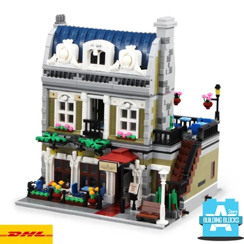 

In Stock Building Blocks City Street View 10243 Parisian Restaurant Bricks Toys for Kids Gift