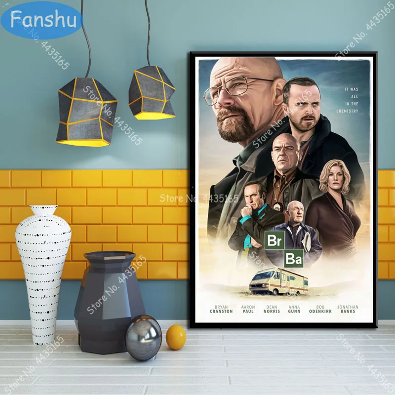 Постер во все тяжкие настенное искусство классический ТВ-сериал постеры и принты
