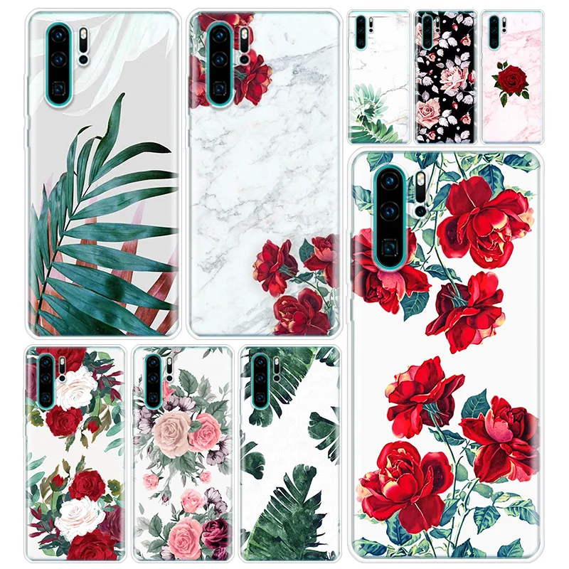 Белый мраморный цветочный принты Чехол-книжка для телефона с симпатичным
