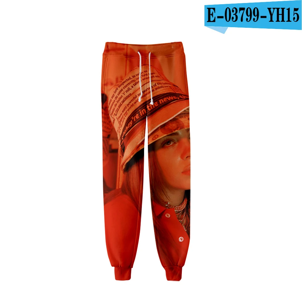 3D pants Популярные повседневные брюки Billie Eilish с 3D рисунком, мужские и женские брюки, модные новые модные осенне-зимние спортивные штаны для девочек с 3D Billie Eilish - Цвет: 3D pants