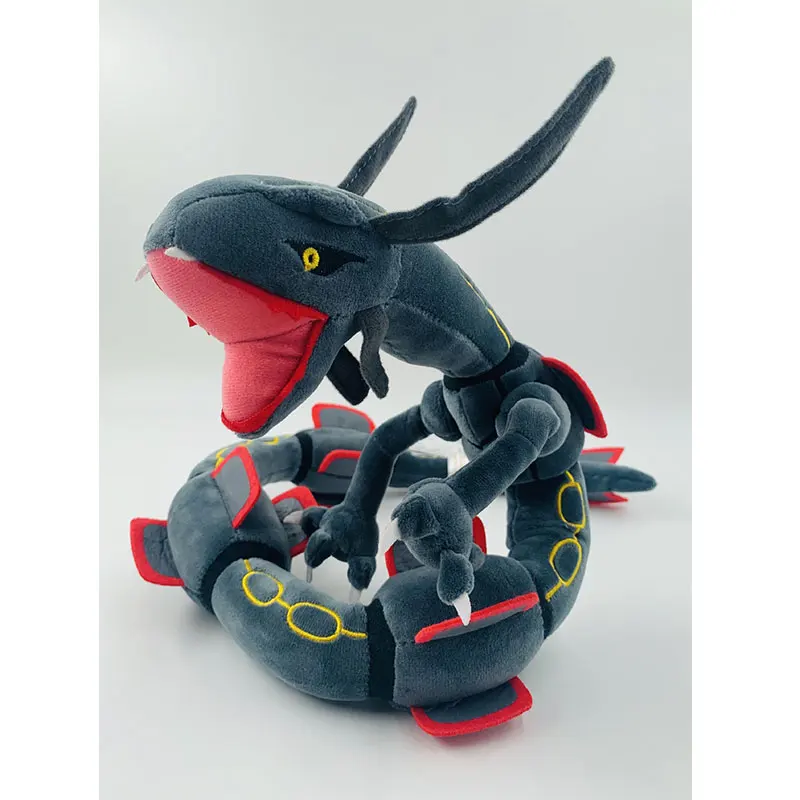 80cm High Quality Cute Rayquaza Plush Toy Shiny Pokemon Black