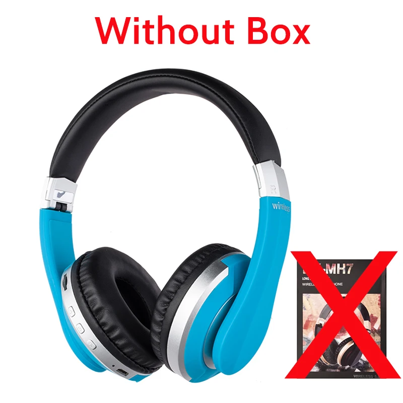Bluetooth наушники 5,0 Беспроводные наушники с Bluetooth наушники Проводная гарнитура с микрофоном для мобильного телефона для бега - Цвет: Blue without Box