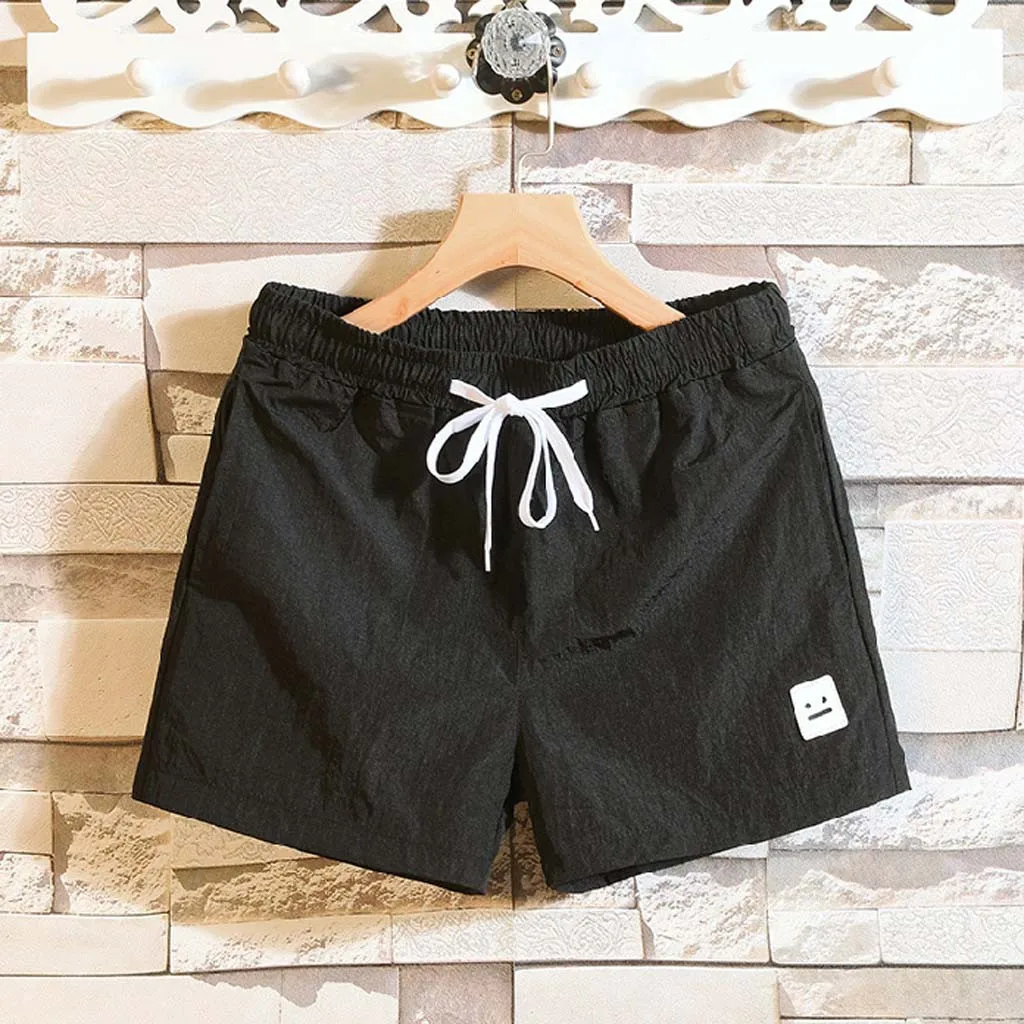 Мужские однотонные новые стильные хлопковые комбинезоны с несколькими карманами, модные шорты