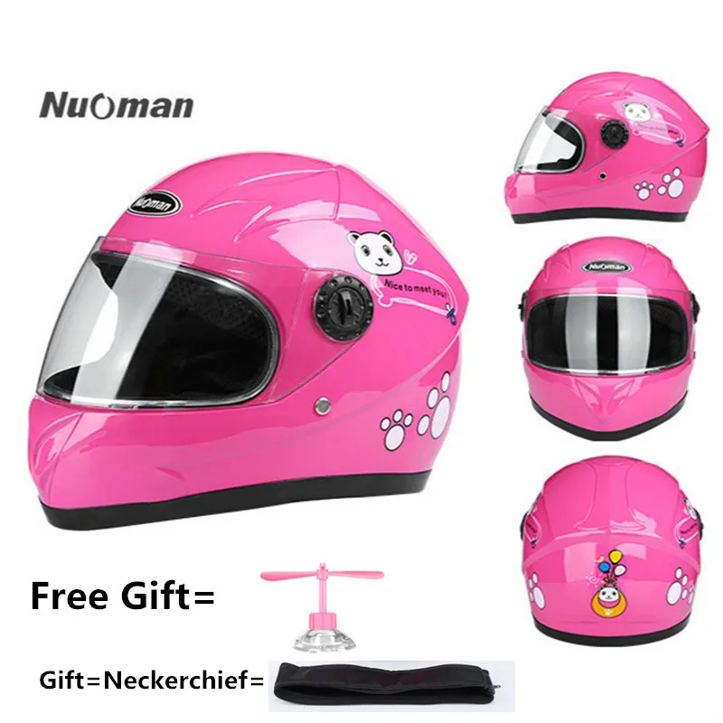 Nuoman мотоциклетный спортивный Craniacea, велосипедный детский шлем, детский шлем для всего лица, для многоузорной антивибрационной езды