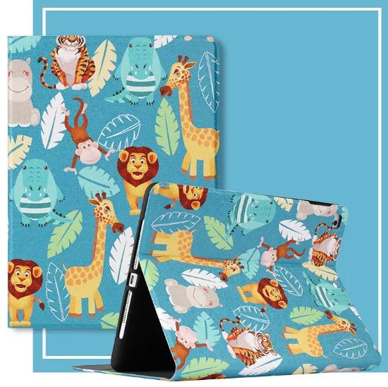 

Tablet Protective Case For ipad Mini 1 2 3 Fashion painted Cute animal Flip Stand Folio Cover For ipad Mini 4 5 Smart Case