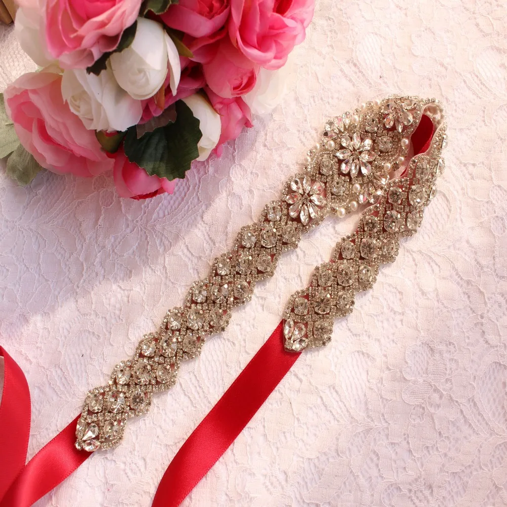 Bridal Свадебные аксессуары Riemen voor Vrouwen Trouwjurk Sjerp Riem van De Braid