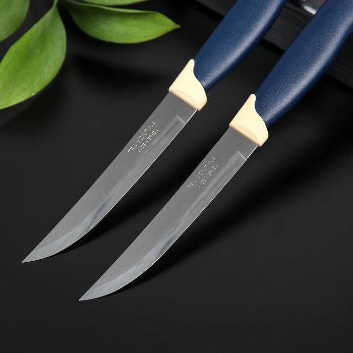 Cuchillo de cocina Tramontina Multicolor, para carne, cuchilla de 12,7 cm, precio de 2 piezas, suministros de cuchillo ► Foto 2/3