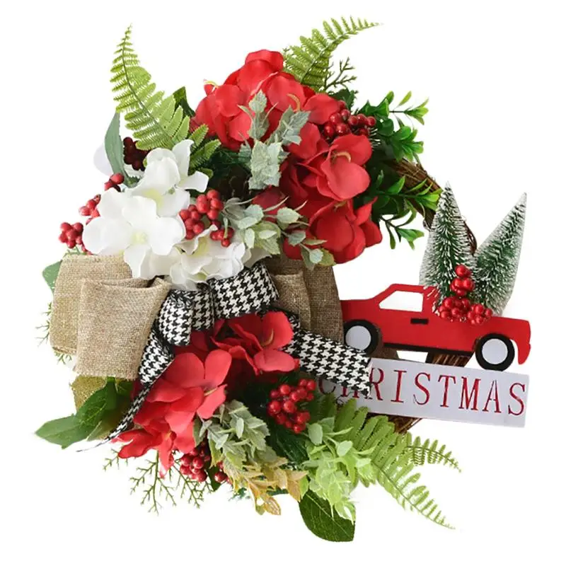 

Simulation DIY Christmas Wreath Artificial Flower Car Tree Decor Hanging Wreath Door Wreath Party Decoration Door Hanging