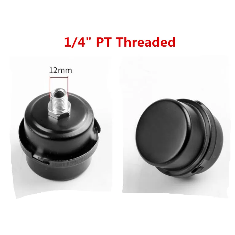 1I4 Threaded Iron 1/" 3/8" 1/" наружный резьбовой шумоподавитель глушитель фильтра для безмасляного воздушного компрессора - Цвет: 1I4 Threaded Iron