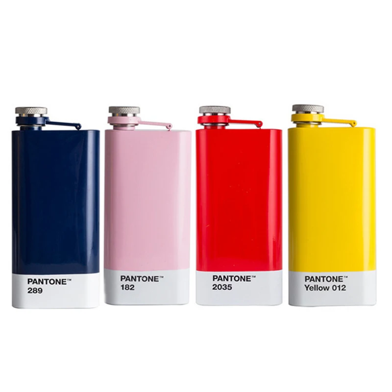 

Stainless Steel Multicolor Screw Cap Hip Flask Portable Flagon Easy Carry Liquor Wine Tea Vessel Coffee gift C1145 e