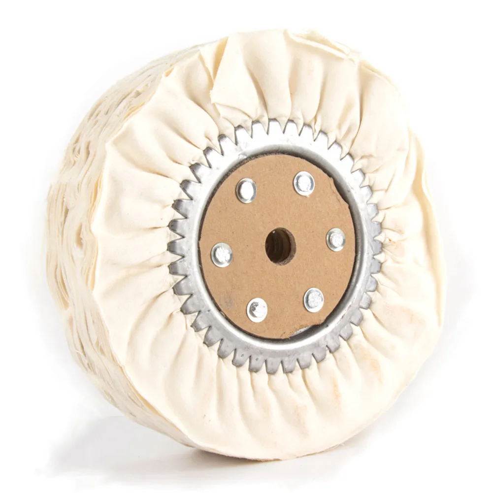 1 Stück 6"/8"/10" /12" Baumwolle Airway Polierscheibe Tuch Open Bias Polierscheibe Weiß