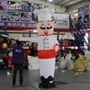 Customized 2.5mH Inflatable Chef Air Dancer For Restaurant Decoration / Waving-Hand Cook Sky Dancer Balloons - BG-D0100 5