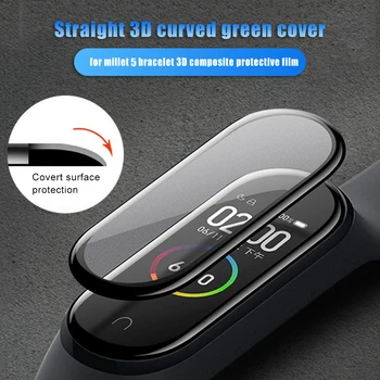 

3D Curved Smart Band Screen Kit Elegant Watch Comfortable Full Cover Protective Element Film for Xiaomi Mi Band 5