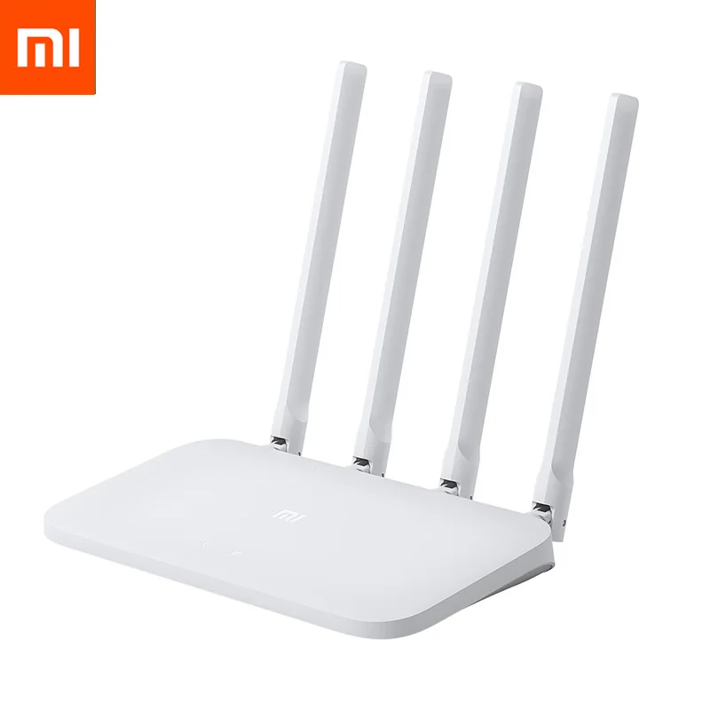 Wi Fi роутер Xiaomi Mijia 4C 64 RAM 802 11 b/g/n 2 4G 300 Мбит/с 4 антенны смарт браслет управления