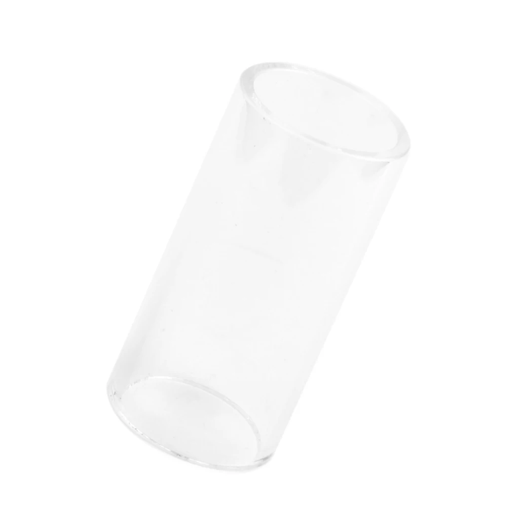 Electric Guitar String Slide Pyrex Glass Bottle Neck Finger Knuckle 51x 20mm