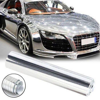 

Chrome Car Sticker Mirror Vinyl Wrap Decal Roll Self adhesive Replacement