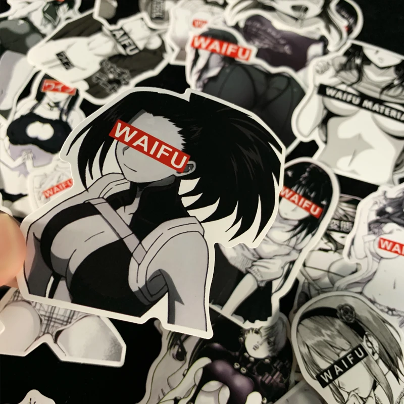 Сексуальная наклейка для девочек 30 шт./упак. аниме Waifu Pinup водонепроницаемый