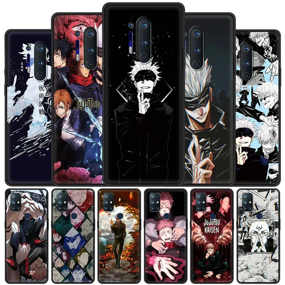 For OnePlus 8 Nord 7Pro Case For One Plus Z N10 5G 8T 7 Pro n100 7T 6T Full Protection Soft Phone Cover Jujutsu Kaisen Anime Sac