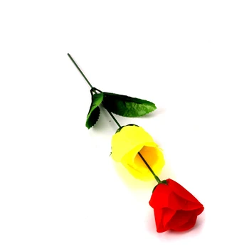 Discoloration Roses (Red Change Yellow) Rose Magic Tricks Change Valentine 'S Day Color Roses Flower Magic Trick Fun Toys 1