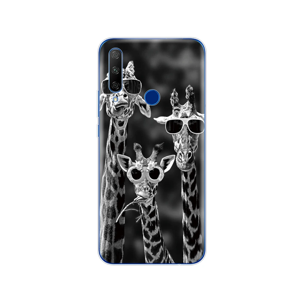 34348 Силиконовый чехол для huawei honor 9x, чехол, мягкий ТПУ, задняя крышка для телефона honor 9x, Премиум класс, с отверстием для отпечатков пальцев, русский, 5,69 дюймов, чехол - Цвет: 34348