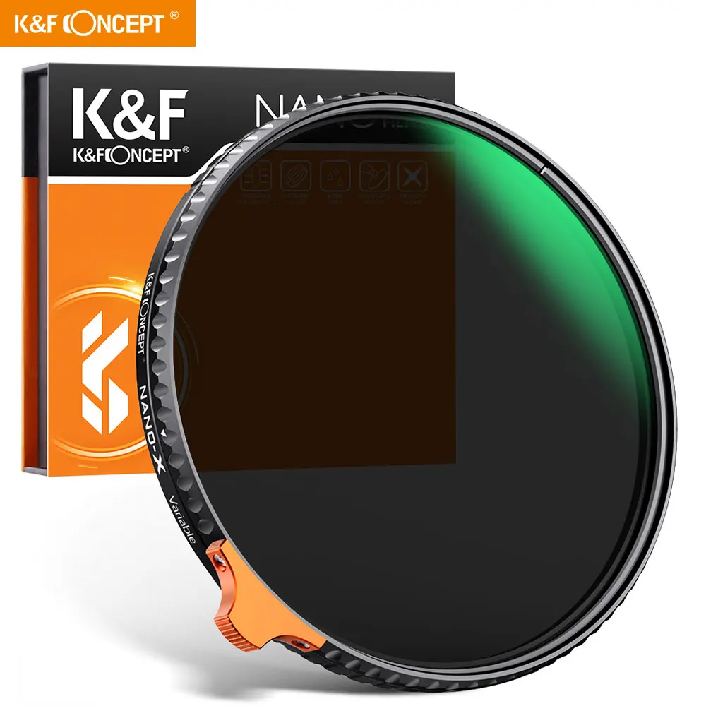 K &amp F Concept HD от ND2 до ND400 фильтр для объектива камеры с оранжевым паттером Фильтр