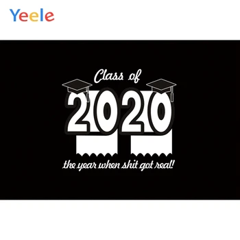 

Black Graduates Class Of 2020 Quarantine Graduation Backdrop Vinyl Photography Background Photographic Backgrounds Photophone