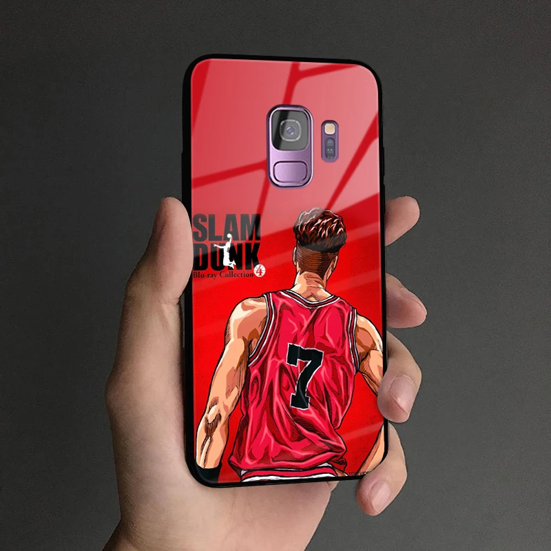 Slam Dunk аниме Sakuragi Rukawa мягкий силиконовый стеклянный чехол для телефона чехол для samsung Galaxy S8 S9 S10e S10 Note 8 9 10 Plus - Цвет: FIVE 86