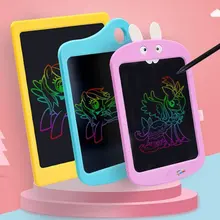 ЖК-планшет с мультяшным Кроликом, Электронная записывающая доска с буквами, 8,5 дюймов, для детского письма, подарок