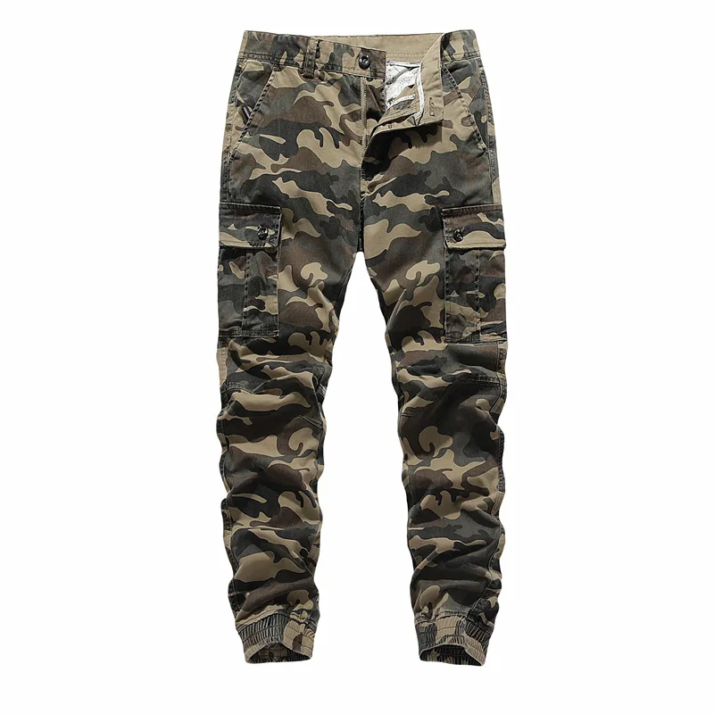 

2022 New Camouflage Overalls Men's Casual Pants Washed Cotton Sweatpants Men's Trousers Wholesale