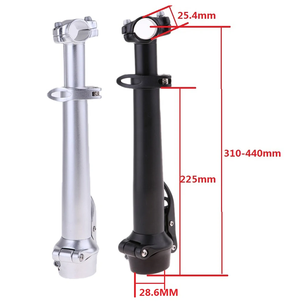 Folding 25.4mm Bicycle Head Tube Stem 28.6mm Handlebar Support Pole for DAHON Brompton Fold Bicycle Part