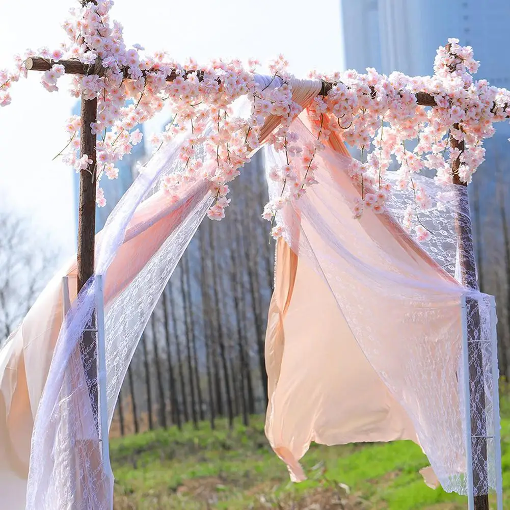 1.8M / 5.9FT Artificial Cherry Blossom Rattan Wreath Party Wedding Decor