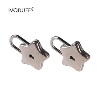 

High quality star style mini padlock key lock with key for handbag/small luggage/small handicraft diary/toy/box
